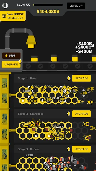 Idle Bee Factory Tycoon [МОД Mega Pack] Screenshot 3