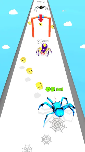 Insect Run - Spider Evolution (Инсект Эволюшн Ран) [МОД Много денег] Screenshot 3