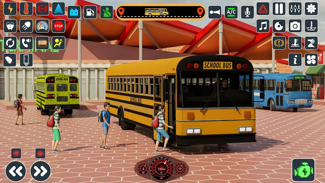 School Bus 3d : City Bus Games (Школьный автобус симулятор игры на автобусе) [МОД Unlocked] Screenshot 2