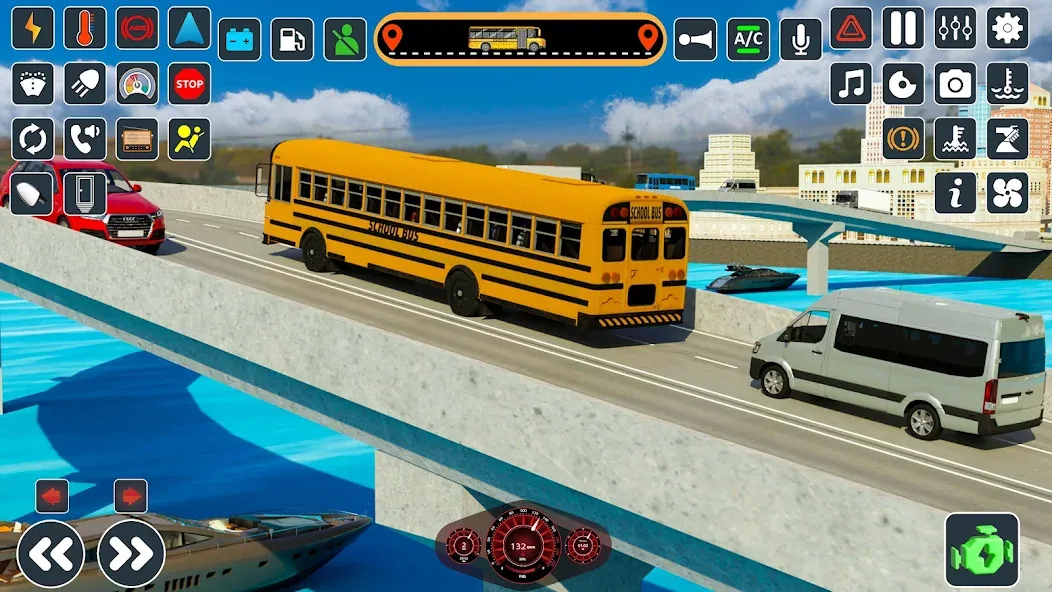 School Bus 3d : City Bus Games (Школьный автобус симулятор игры на автобусе) [МОД Unlocked] Screenshot 4