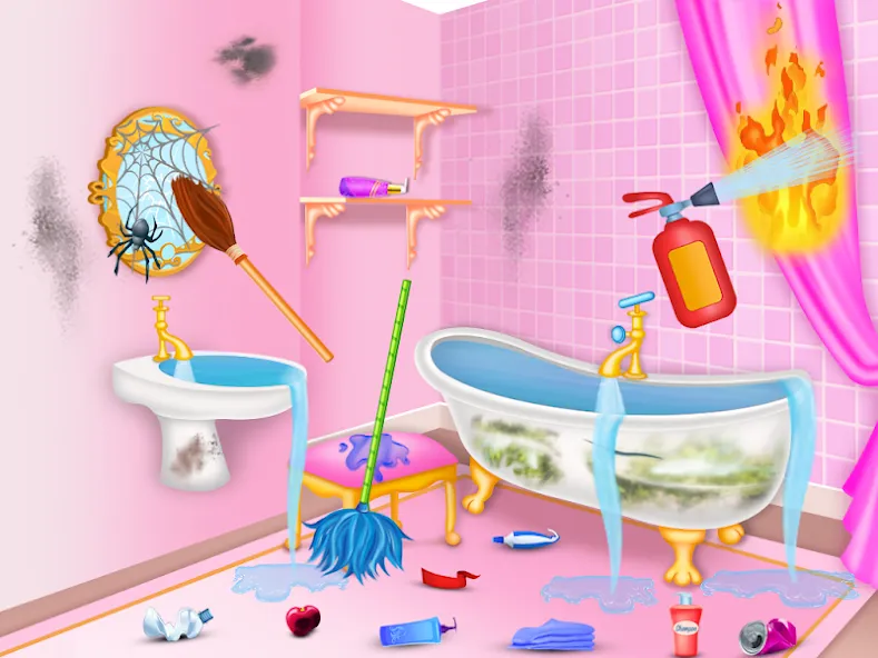 Princess house cleaning advent [МОД Unlocked] Screenshot 1
