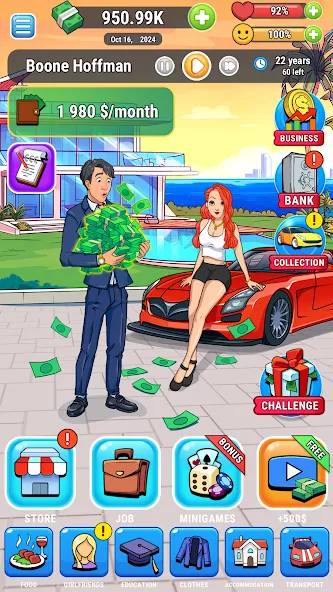 Rich Inc. Business & Idle Life [МОД Бесконечные монеты] Screenshot 5