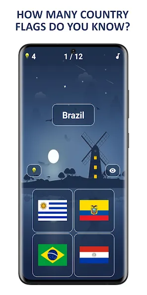 Flags of World Countries Quiz [МОД Все открыто] Screenshot 1