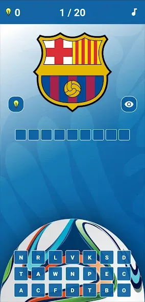 Soccer Clubs Logo Quiz [МОД Много монет] Screenshot 1