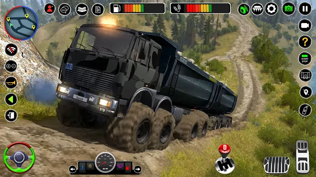 Offroad Mud Truck Simulator 3D [МОД Unlimited Money] Screenshot 1