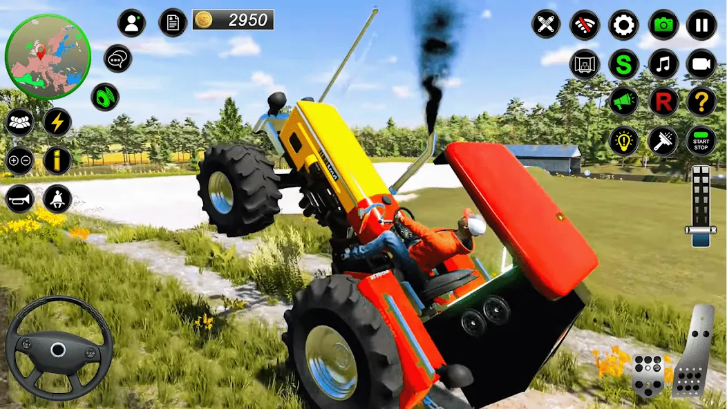 Real Farmer Tractor Drive Game (Фармер Трактор 3Д Фермерские Игры) [МОД Много денег] Screenshot 1