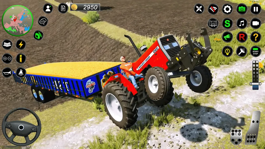 Real Farmer Tractor Drive Game (Фармер Трактор 3Д Фермерские Игры) [МОД Много денег] Screenshot 2