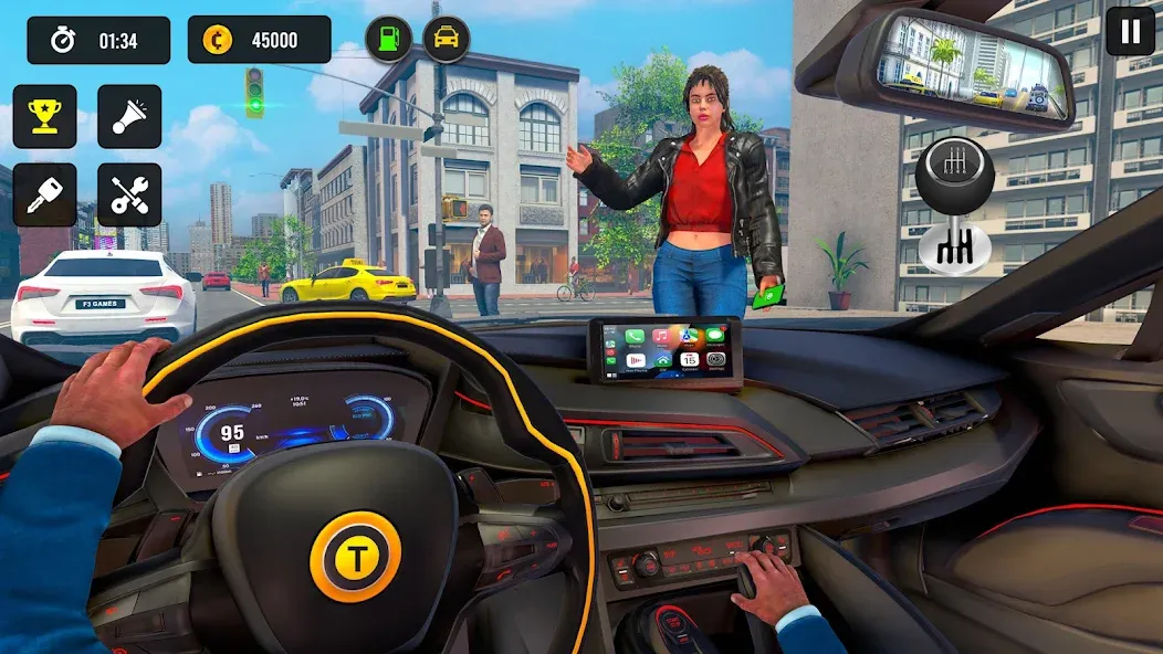 Taxi Simulator 3d Taxi Driver [МОД Unlocked] Screenshot 1