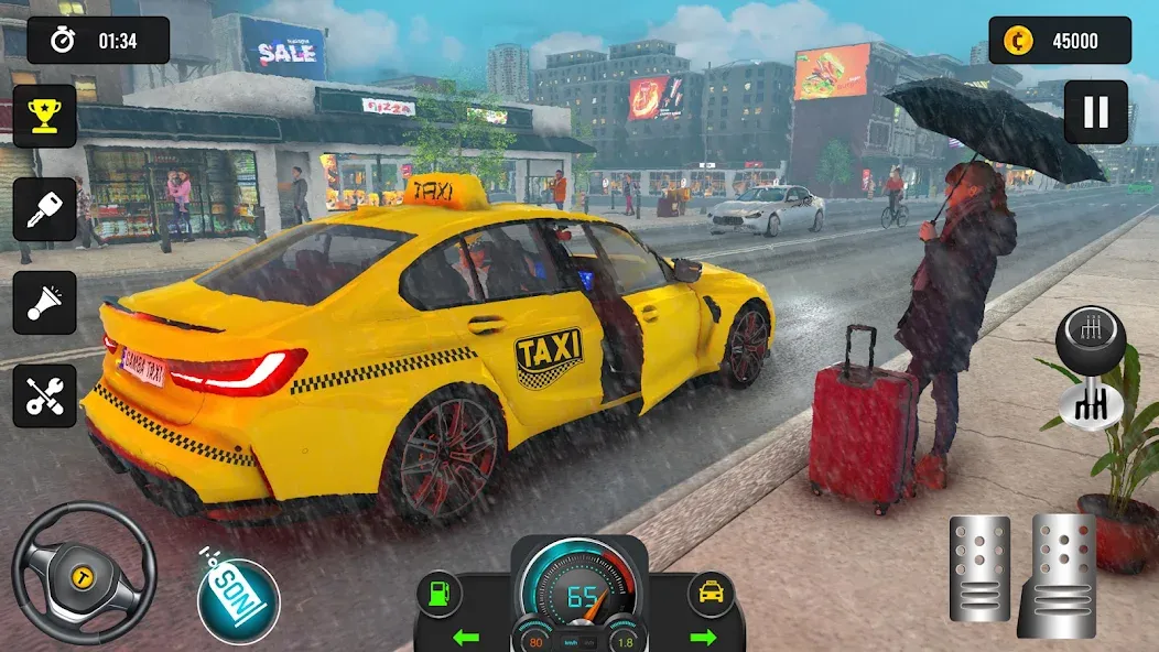 Taxi Simulator 3d Taxi Driver [МОД Unlocked] Screenshot 2