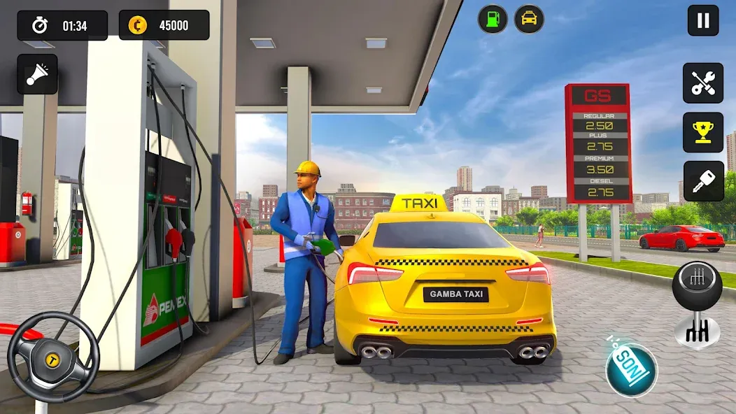 Taxi Simulator 3d Taxi Driver [МОД Unlocked] Screenshot 3