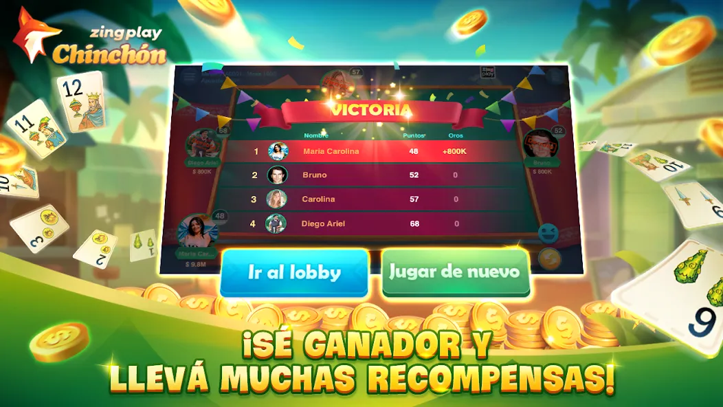 ChinChón Zingplay Juego Online [МОД Много денег] Screenshot 5