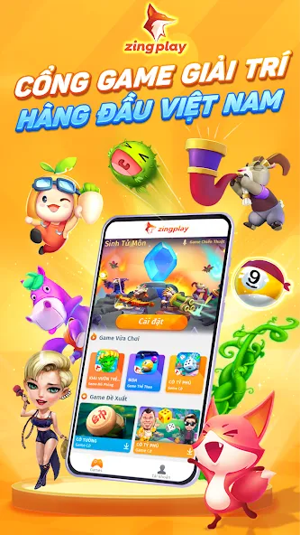 ZingPlay HD Cổng game giải trí [МОД Menu] Screenshot 1