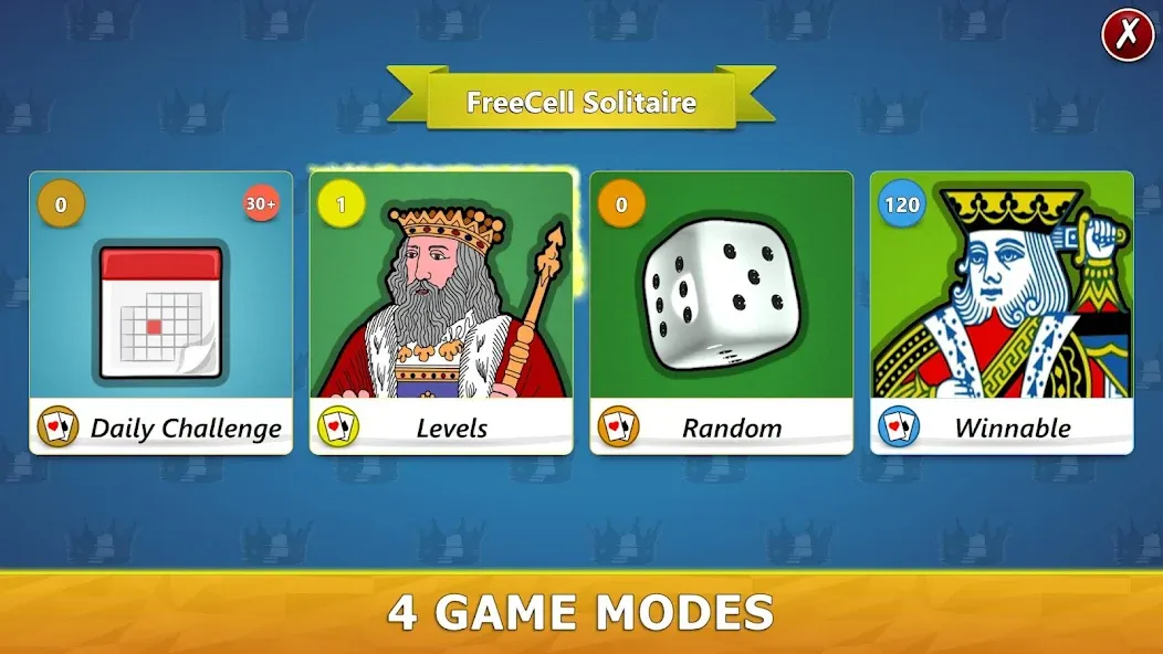 FreeCell Solitaire - Card Game [МОД Бесконечные монеты] Screenshot 3