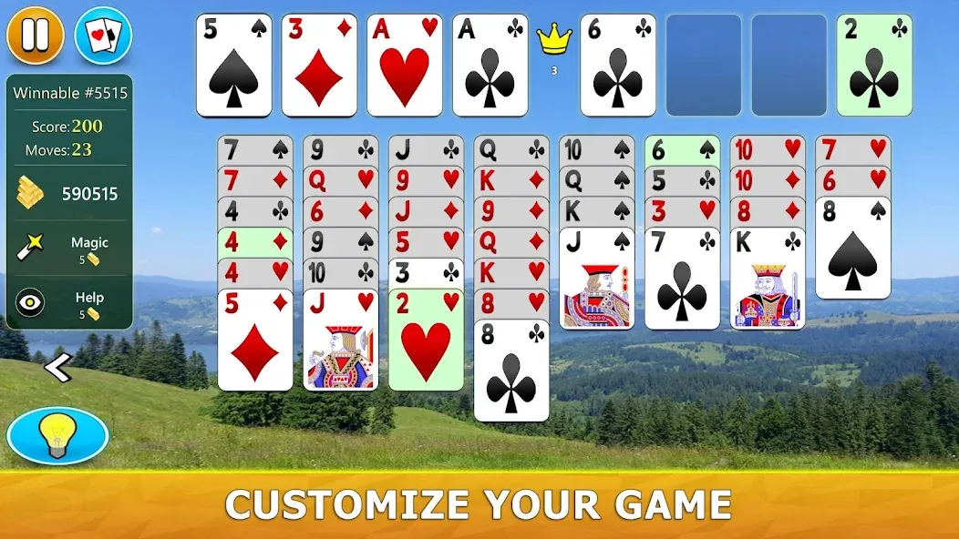 FreeCell Solitaire - Card Game [МОД Бесконечные монеты] Screenshot 4