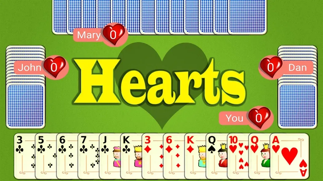 Hearts Mobile [МОД Много монет] Screenshot 1