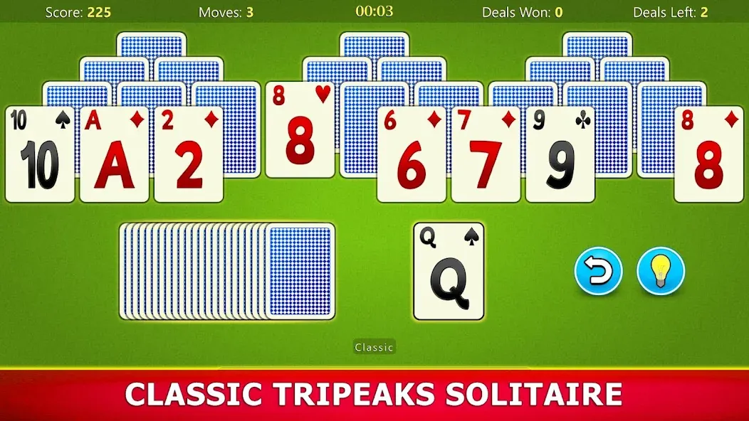 TriPeaks Solitaire Mobile [МОД Unlocked] Screenshot 1