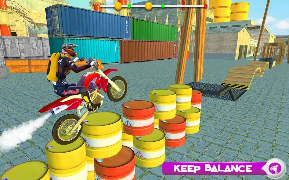 Motor Bike Stunt Racing Games (Мотор Байк Стант Гонки Игры) [МОД Много монет] Screenshot 4