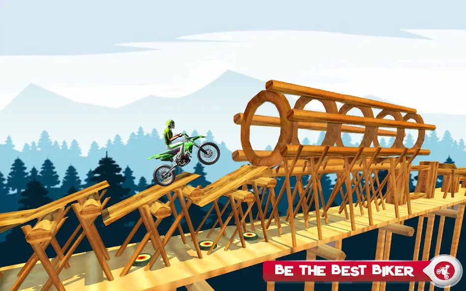 Motor Bike Stunt Racing Games (Мотор Байк Стант Гонки Игры) [МОД Много монет] Screenshot 5