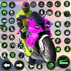 Скачать взломанную Racing Bike Stunt Games Master (Гонки на мотоциклах Мастер игр в трюки)  [МОД Unlimited Money]
