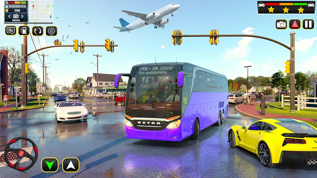 City Bus Simulator Bus Games (Сити Бас Симулятор Бас Игры) [МОД Бесконечные монеты] Screenshot 2