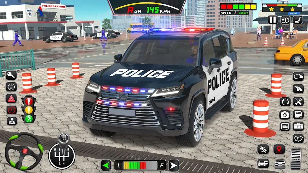 Police Car Driving School Game (Полицейская школа вождения автомобилей) [МОД Menu] Screenshot 1
