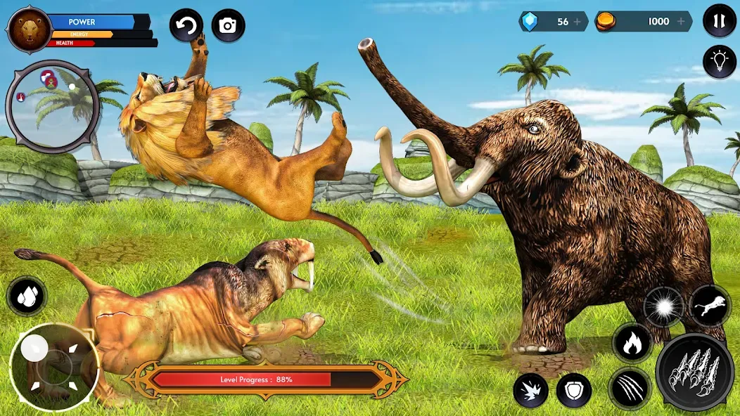 Lion Simulator Wild Lion Games [МОД Unlimited Money] Screenshot 5