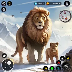 Скачать взлом Lion Simulator Wild Lion Games  [МОД Unlimited Money]