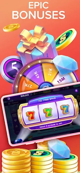 High 5 Casino: Real Slot Games (Хай 5 Казино) [МОД Mega Pack] Screenshot 5