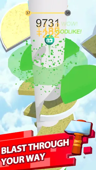 Helix Jump (Хеликс Джамп) [МОД Бесконечные деньги] Screenshot 2