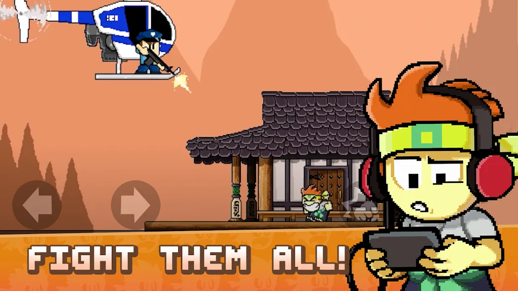 Dan the Man: Action Platformer (Дэн зе Мэн) [МОД Menu] Screenshot 1