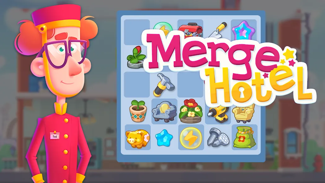 Merge Hotel: Family Story Game (Мердж Отель) [МОД Mega Pack] Screenshot 1