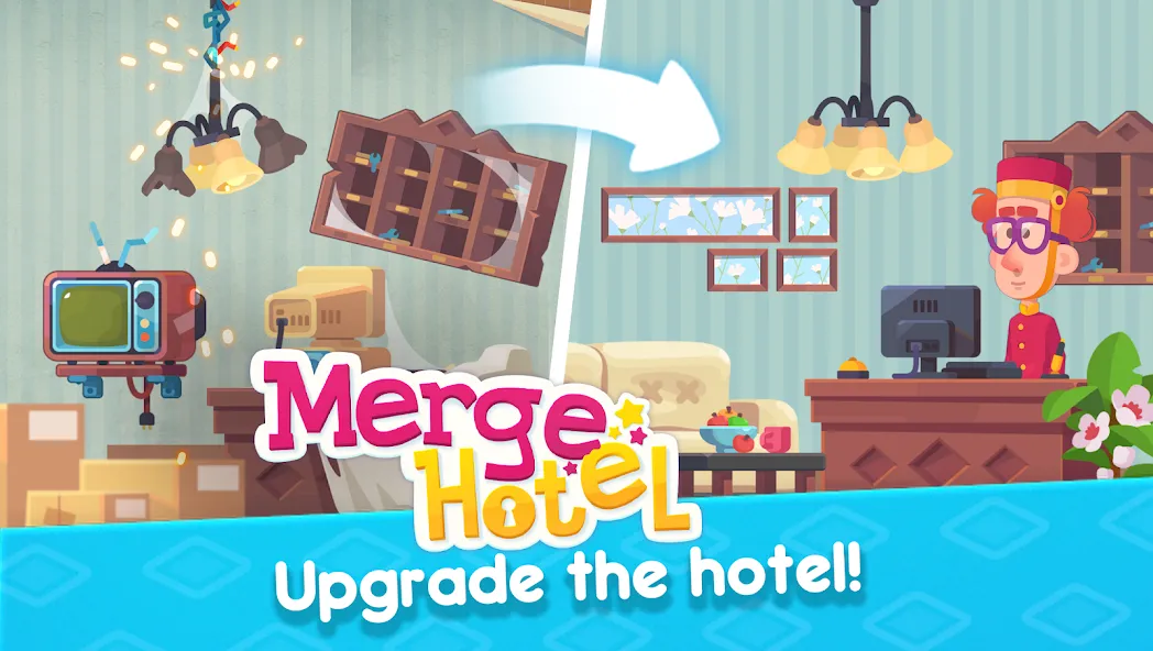 Merge Hotel: Family Story Game (Мердж Отель) [МОД Mega Pack] Screenshot 3