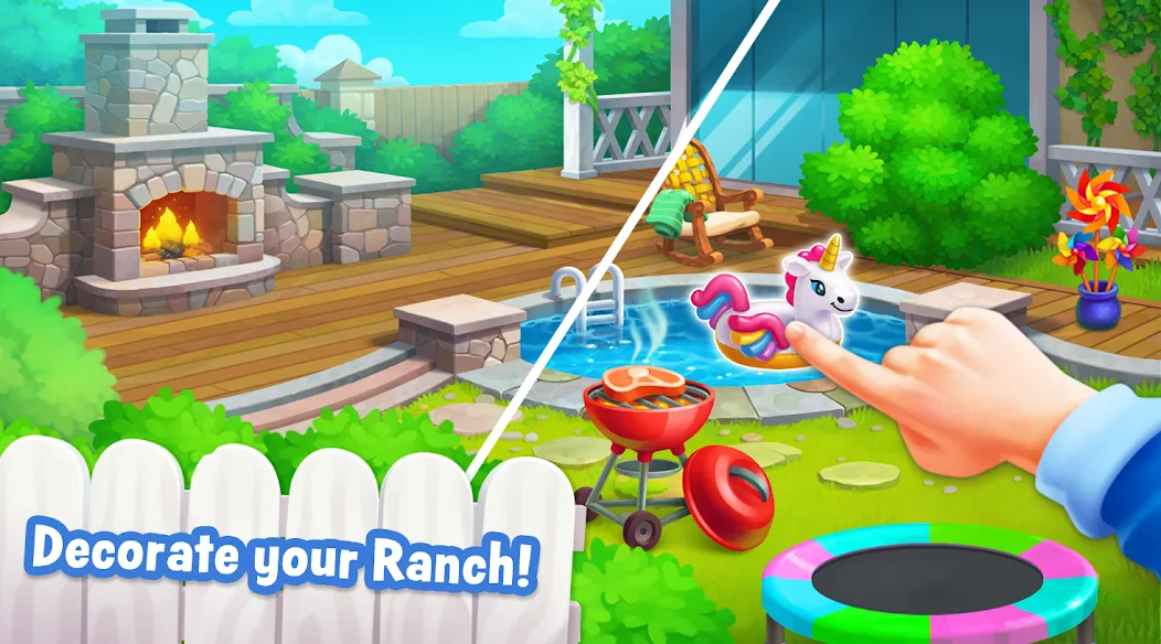 Ranch Adventures: Amazing Matc [МОД Бесконечные монеты] Screenshot 1