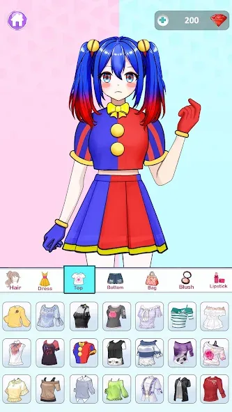 Anime Dress Up and Makeup Game [МОД Все открыто] Screenshot 1