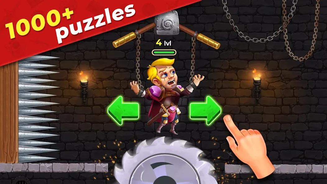 Mr. Knight: Pin Puzzles [МОД Много денег] Screenshot 1