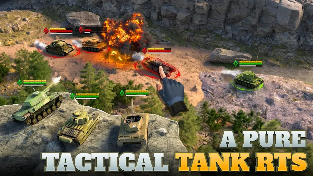 Tanks Charge: Online PvP Arena (Танковая атака) [МОД Unlocked] Screenshot 1