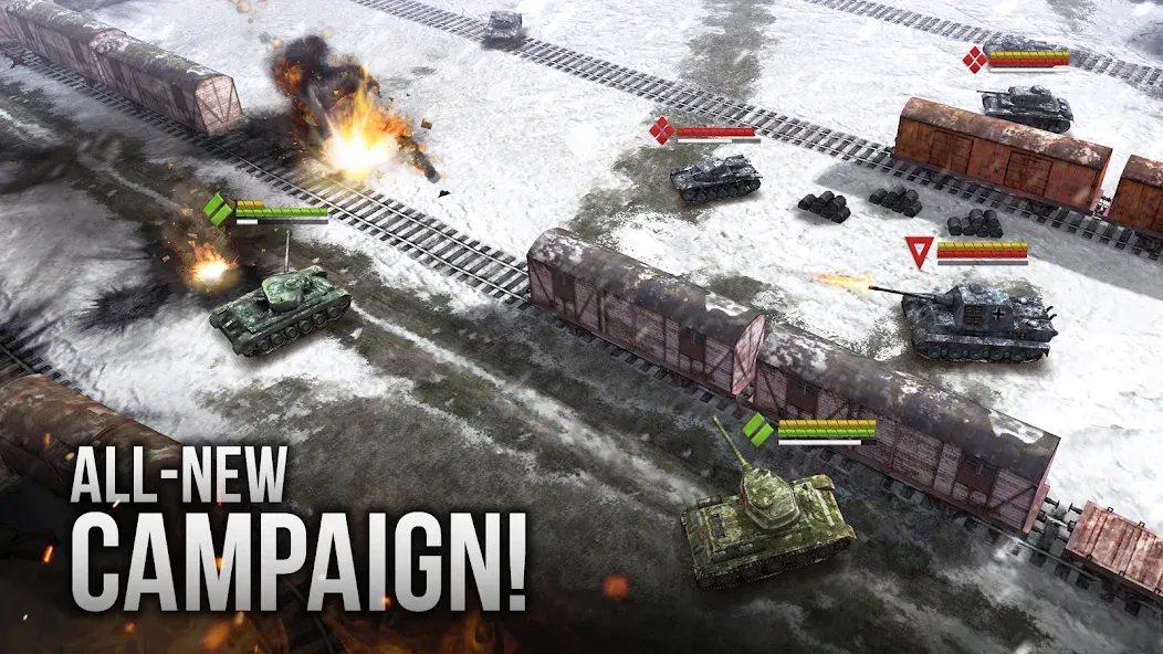 Armor Age: WW2 tank strategy (Армор Эйдж) [МОД Меню] Screenshot 1