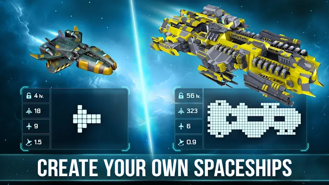 Space Arena: Construct & Fight (Спейс Арена) [МОД Бесконечные деньги] Screenshot 1