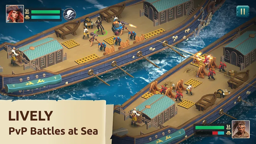 Pirate Ships・Build and Fight [МОД Меню] Screenshot 1