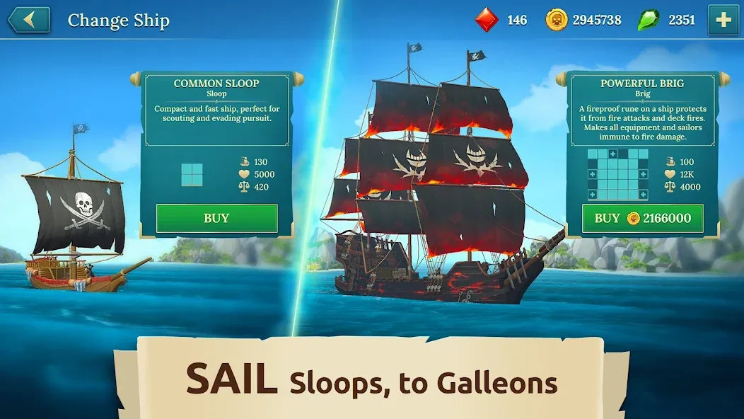 Pirate Ships・Build and Fight [МОД Меню] Screenshot 3