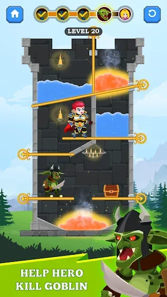 Hero Rescue (Герой Спасения) [МОД Бесконечные монеты] Screenshot 2