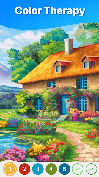 Hey Color Paint by Number Art [МОД Unlimited Money] Screenshot 1