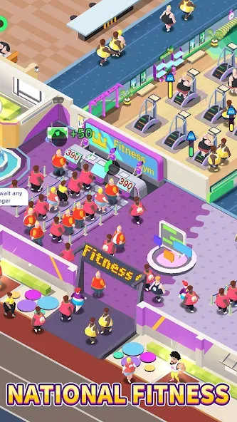 Fitness Club Tycoon (Фитнес Клуб Тайкун) [МОД Mega Pack] Screenshot 2
