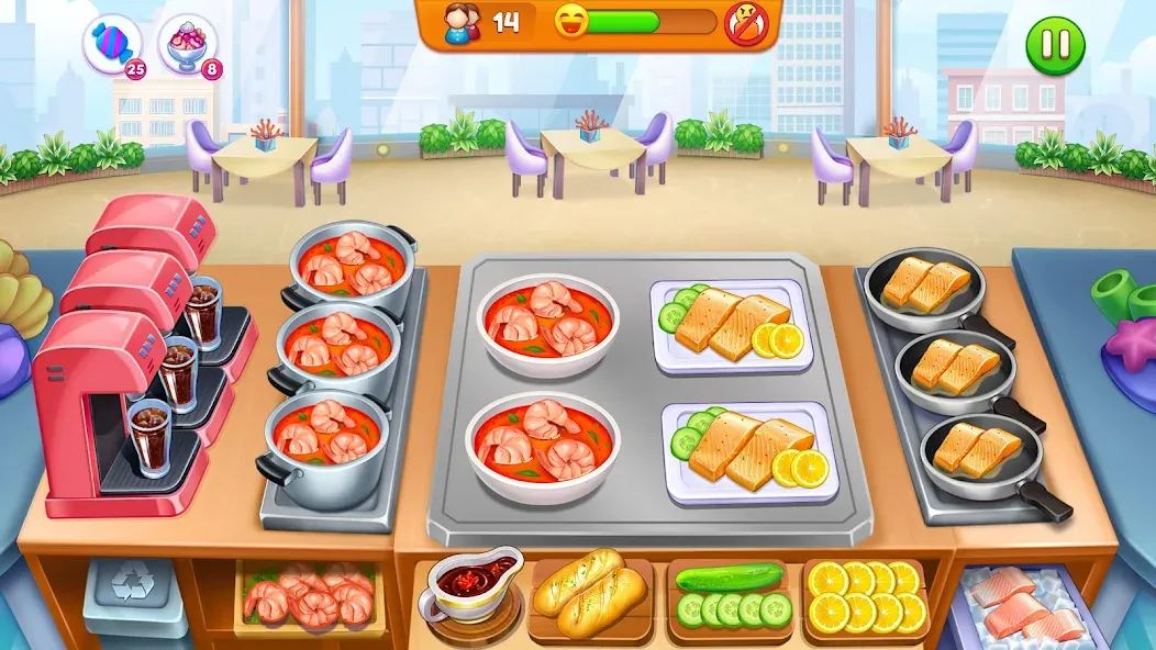 Cooking Restaurant Food Games [МОД Unlimited Money] Screenshot 1