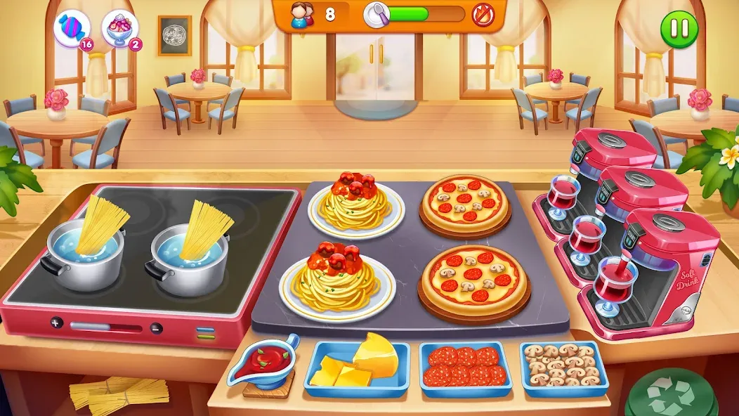 Cooking Restaurant Food Games [МОД Unlimited Money] Screenshot 2