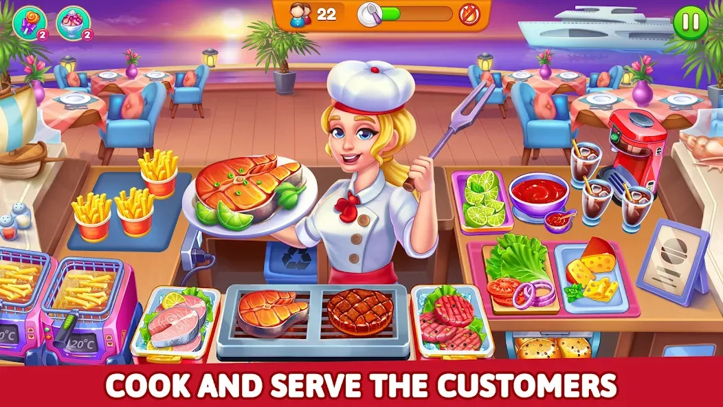 Cooking Restaurant Food Games [МОД Unlimited Money] Screenshot 3