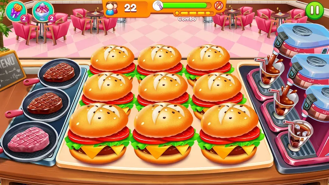 Cooking Restaurant Food Games [МОД Unlimited Money] Screenshot 5