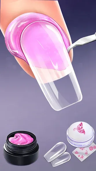 Nail Salon Fashion Makeup Game [МОД Unlimited Money] Screenshot 1