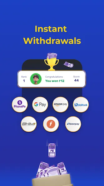 Play Ludo Game Online Win Cash (Людо) [МОД Много денег] Screenshot 3