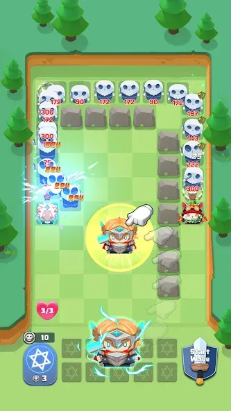 Cube Defender: Casual TD (Кьюб Дефендер) [МОД Unlocked] Screenshot 3